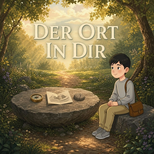 Der Ort in dir German personalized storybook cover featuring Older boy