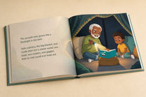 Another illustrated story spread inside the personalized Why I Love You hardcover book